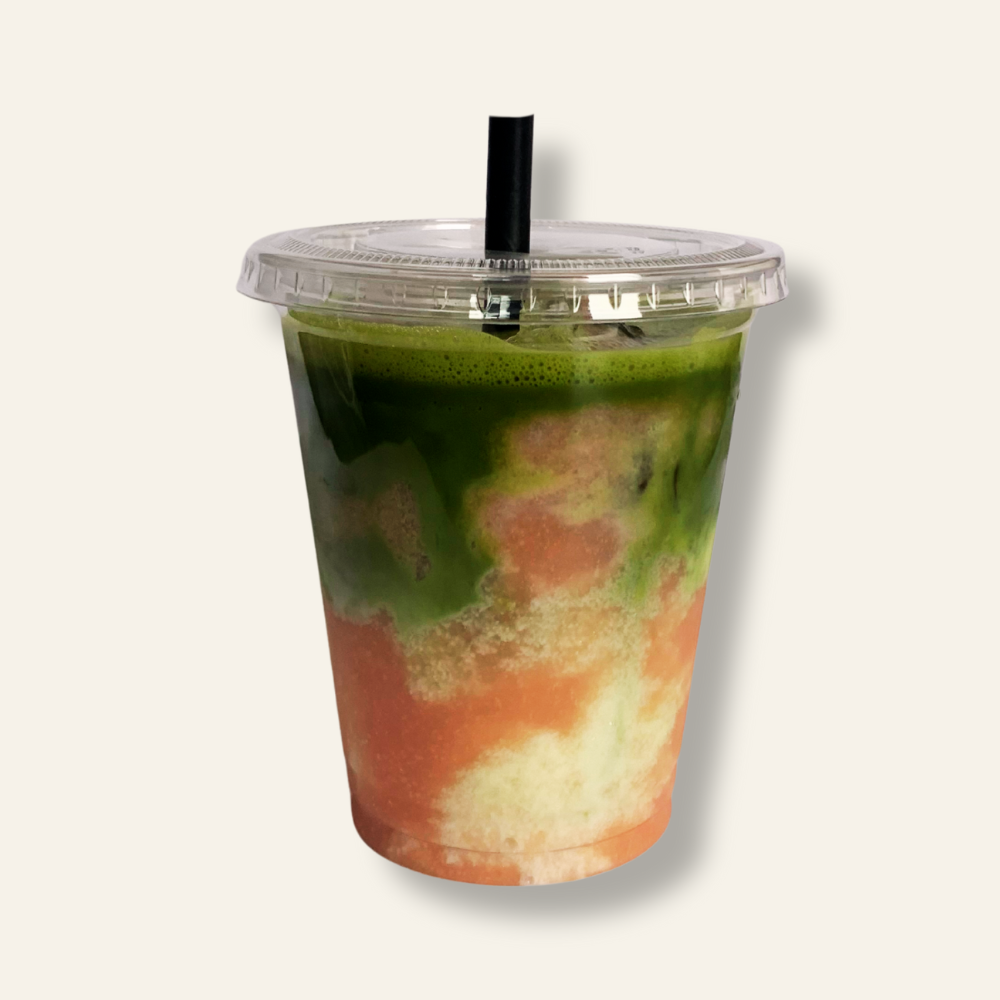 Peach Iced Matcha
