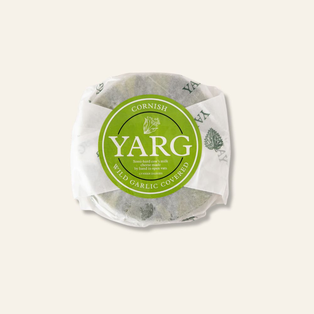 Cornish Wild Garlic Yarg ~200g Wedge