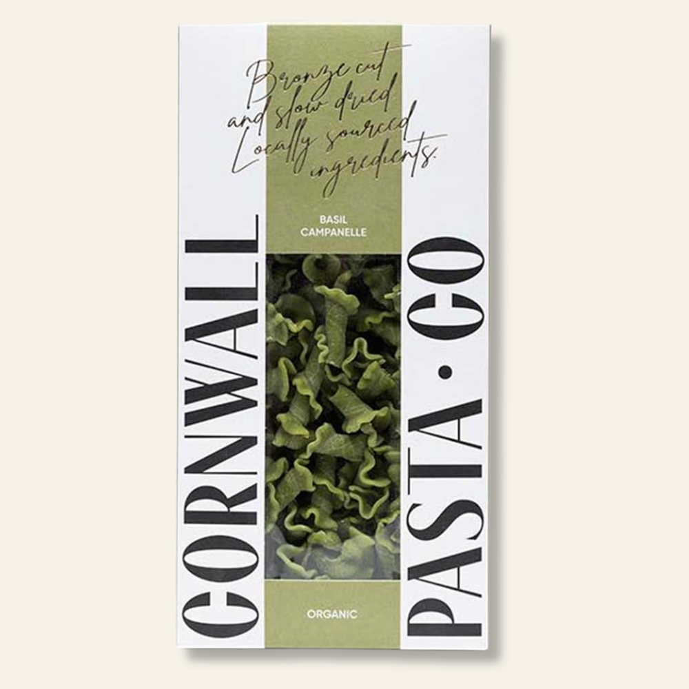 Cornwall Pasta Company Organic Basil Campanelle 350g