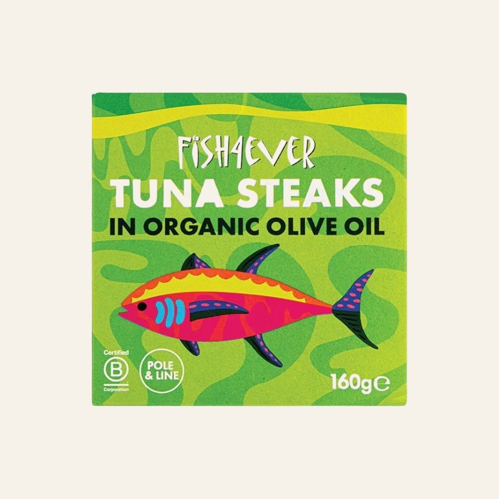 Fish4ever Azores Skipjack Tuna Steaks in Organic Olive Oil 160g