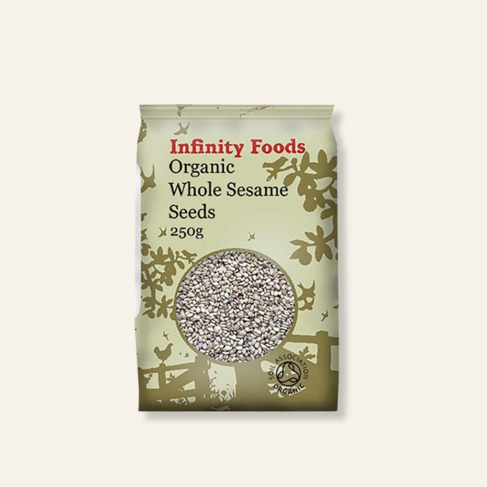 Infinity Foods Organic Whole Brown Sesame Seeds 250g