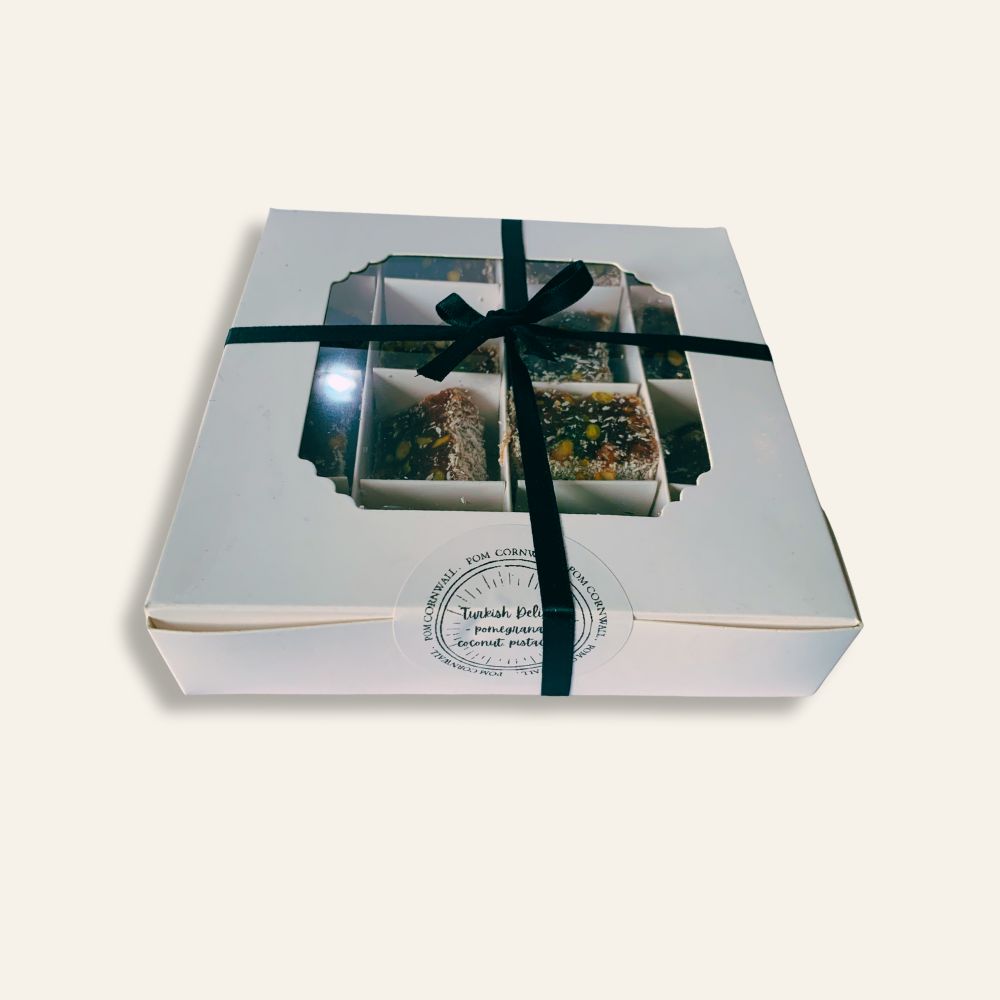 Pomegranate Coconut Pistachio Turkish Delight Treat Box (16 pieces)
