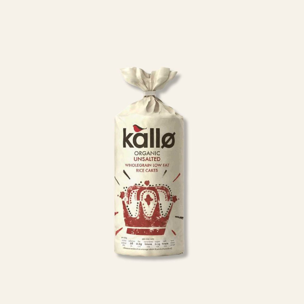 Kallo Organic Thick No Salt Rice Cakes 130g
