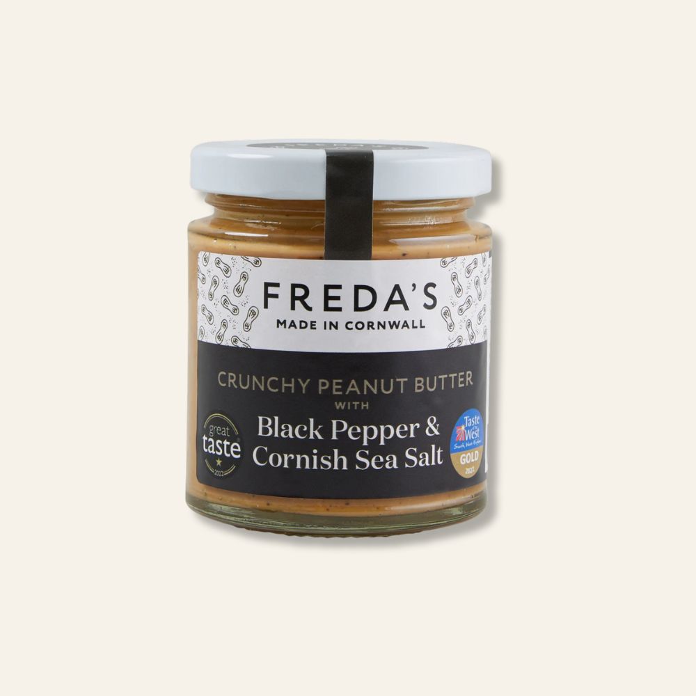 Freda’s Peanut Butter Black Pepper and Cornish Sea Salt 180g