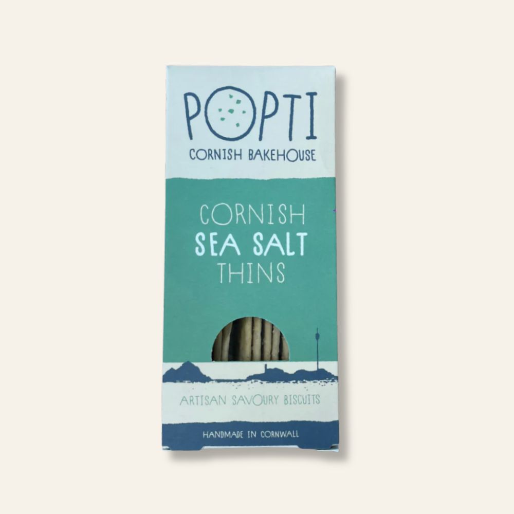 Popti Cornish Sea Salt Savoury Thins 120g