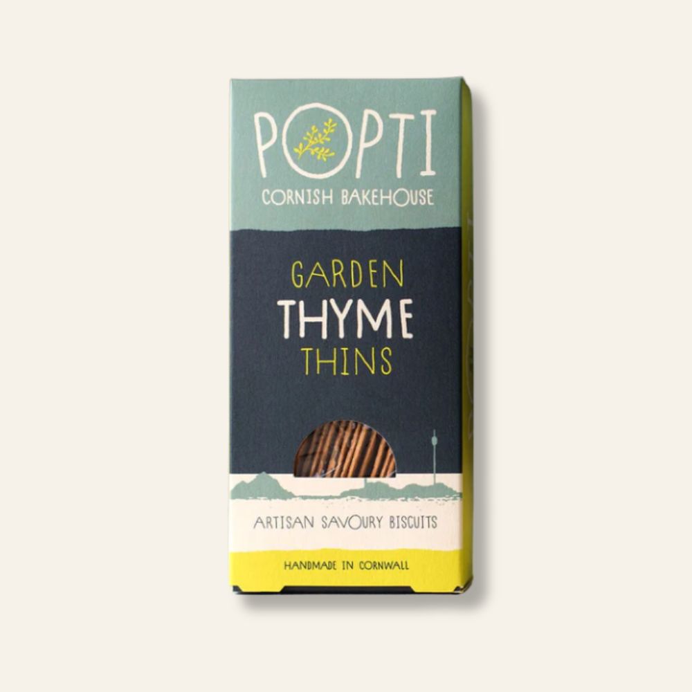Popti Garden Thyme Savoury Thins 120g