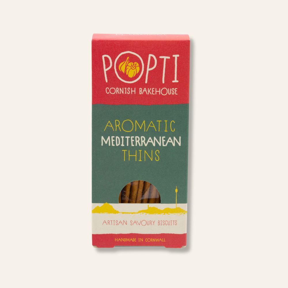 Popti Aromatic Mediterranean Savoury Thins 120g