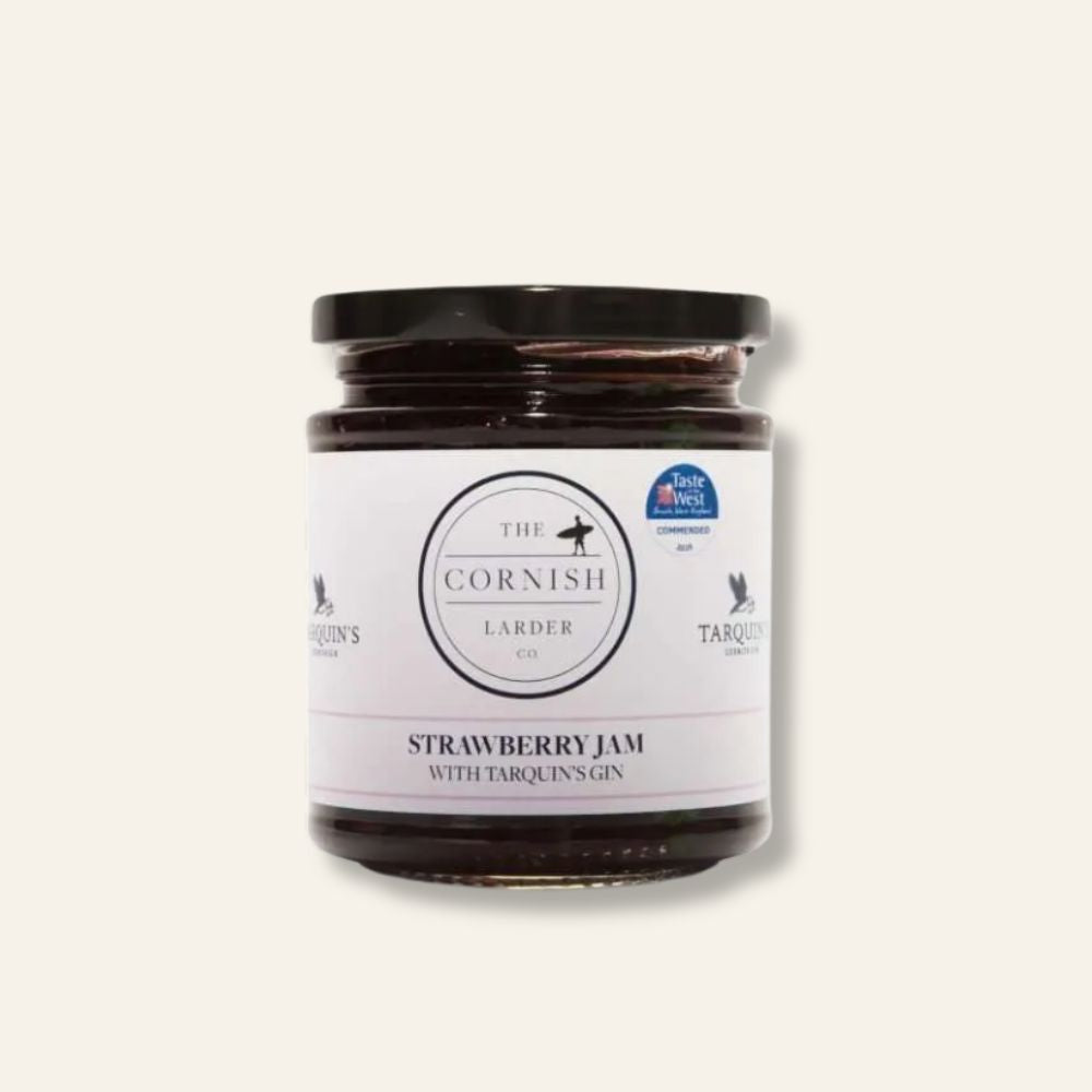 The Cornish Larder Strawberry Jam with Tarquins Gin