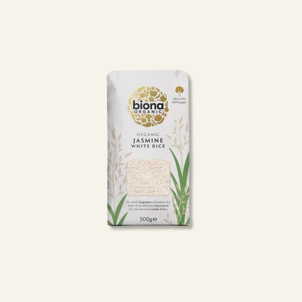 Biona Organic White Jasmine Rice 500g