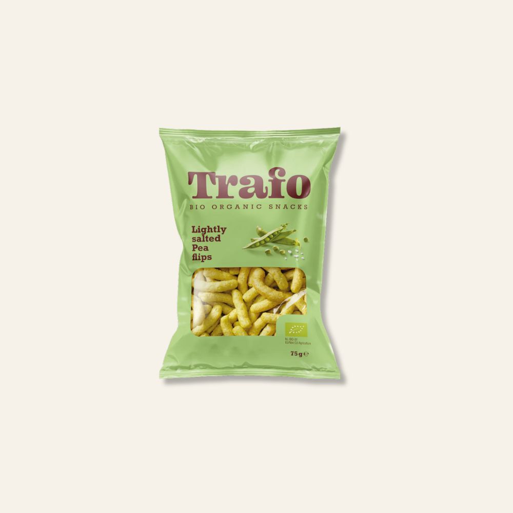 Trafo Organic Pea Flips Lightly Salted 75g
