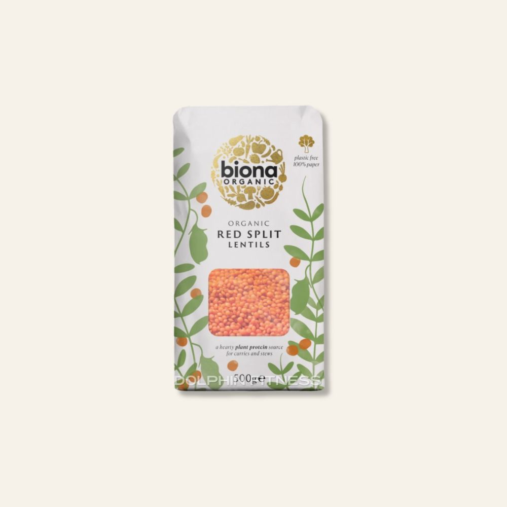 Biona Organic Red Split Lentils 500g