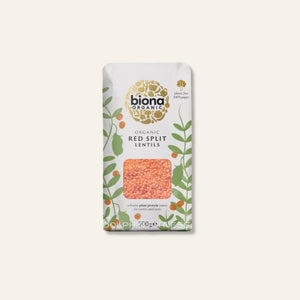 Biona Organic Red Split Lentils 500g