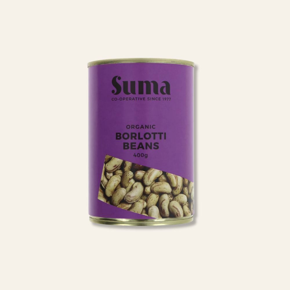 Suma Organic Borlotti Beans 400g