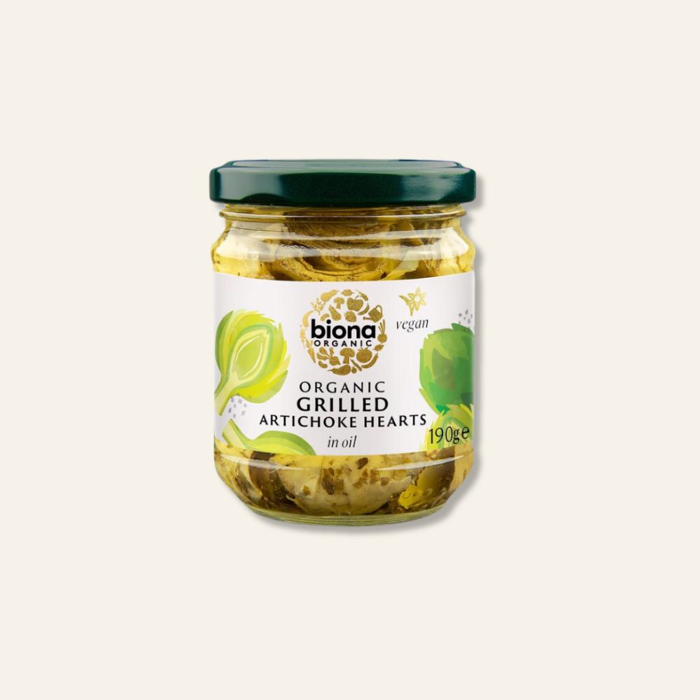 Biona Organic Grilled Artichoke Hearts, 190g